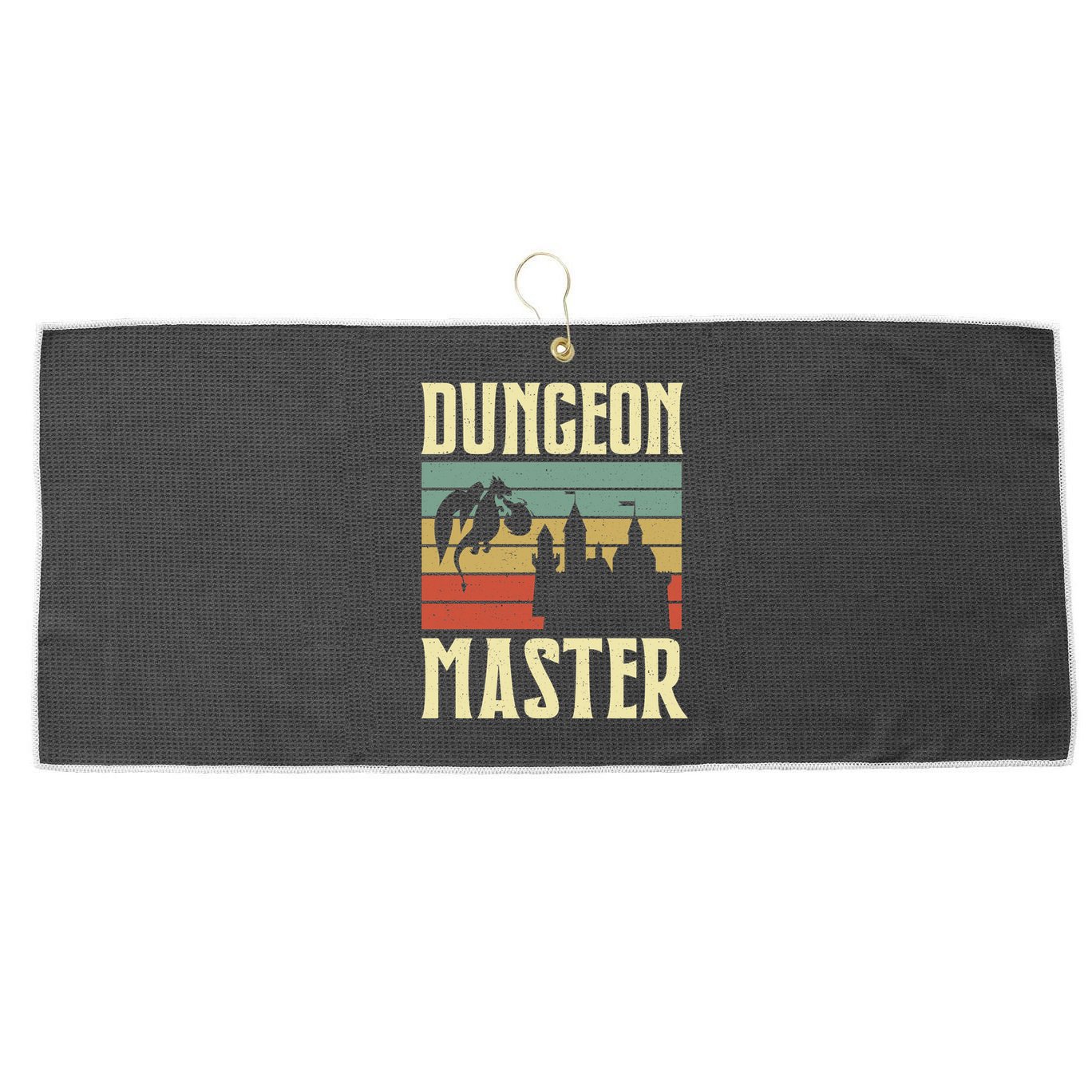 Dungeon Master Retro Large Microfiber Waffle Golf Towel