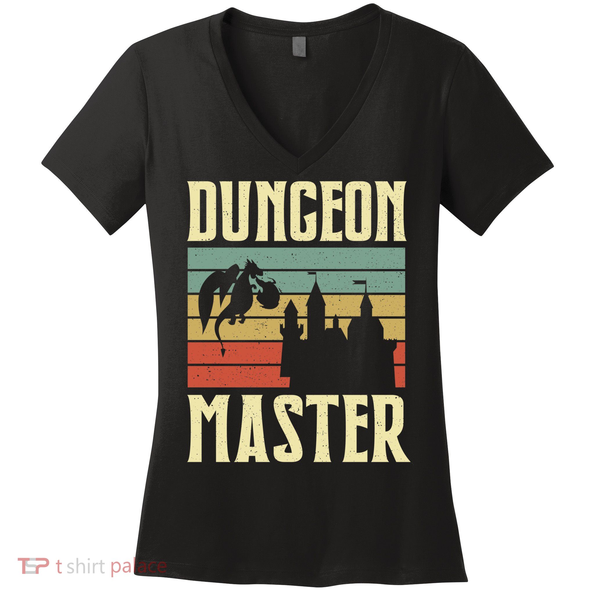 Dungeon Master Retro Women's V-Neck T-Shirt