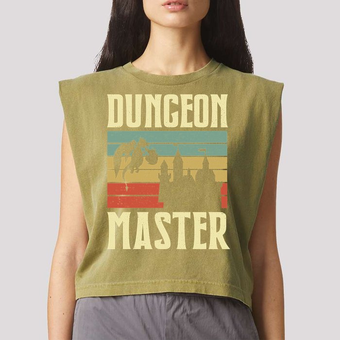 Dungeon Master Retro Garment-Dyed Women's Muscle Tee