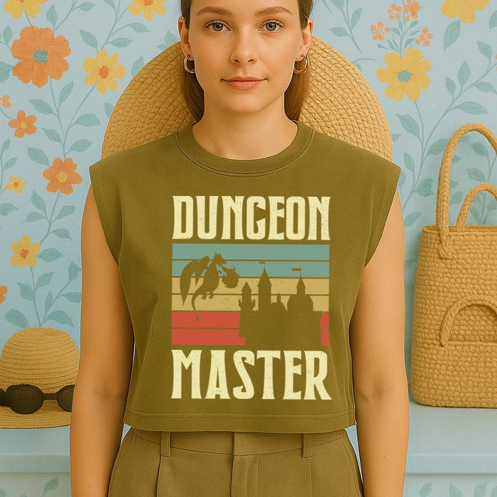 Dungeon Master Retro Garment-Dyed Women's Muscle Tee