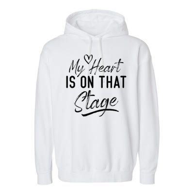 Dance Mom Retro My Heart Is On That Stage Dance Mom Life Garment-Dyed Fleece Hoodie