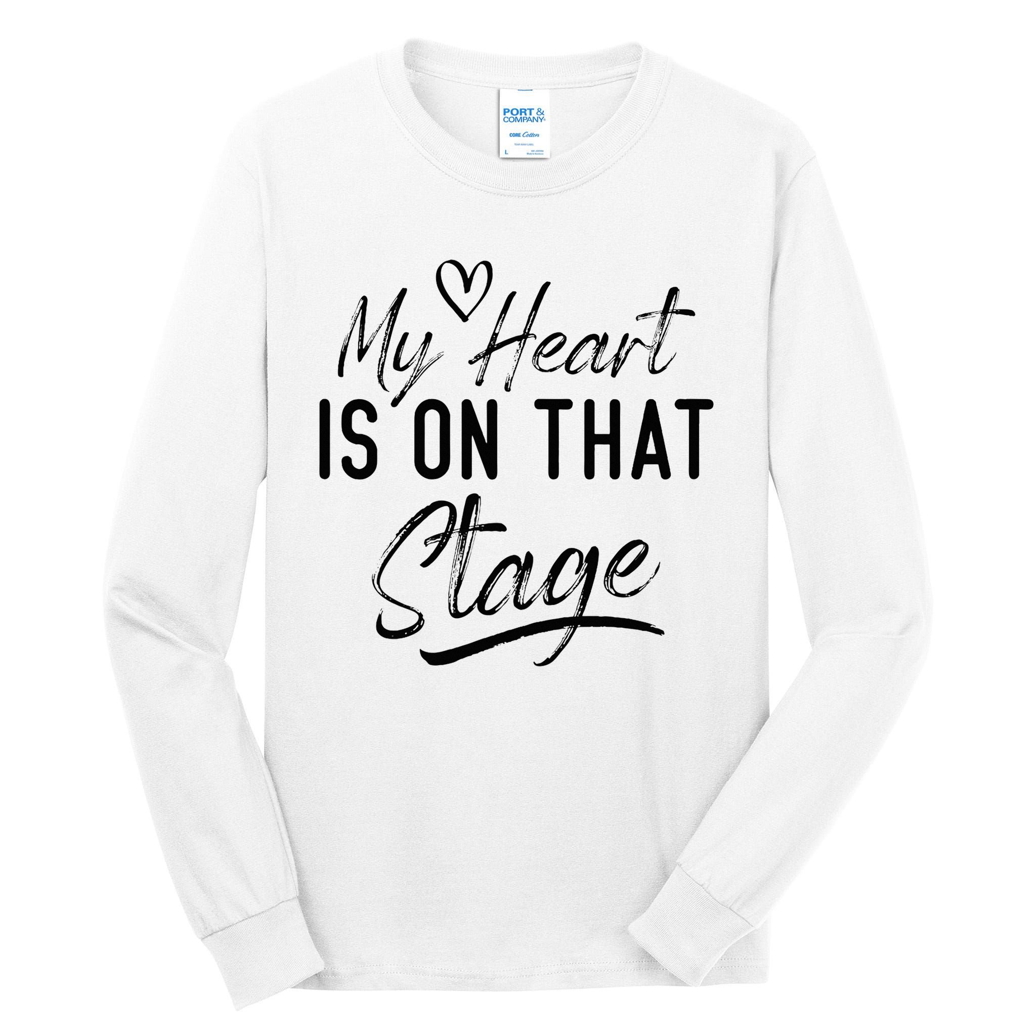Dance Mom Retro My Heart Is On That Stage Dance Mom Life Tall Long Sleeve T-Shirt