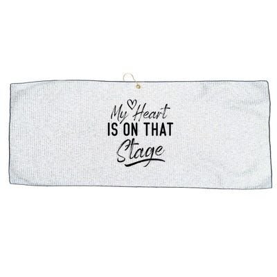 Dance Mom Retro My Heart Is On That Stage Dance Mom Life Large Microfiber Waffle Golf Towel