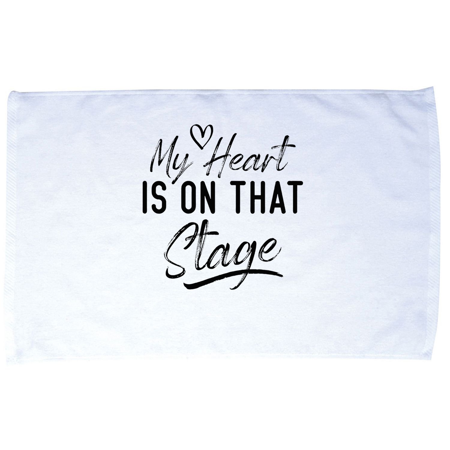 Dance Mom Retro My Heart Is On That Stage Dance Mom Life Microfiber Hand Towel