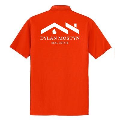 Dylan Mostyn Real Estate Black & White Logo Dry Zone Grid Polo