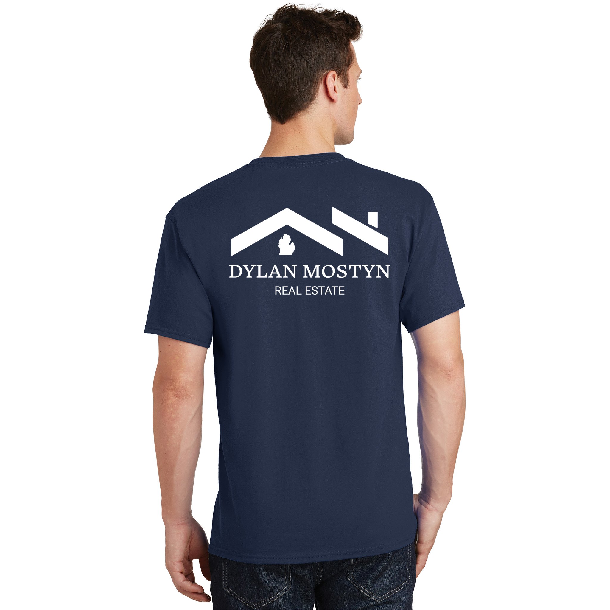 Dylan Mostyn Real Estate Black & White Logo T-Shirt