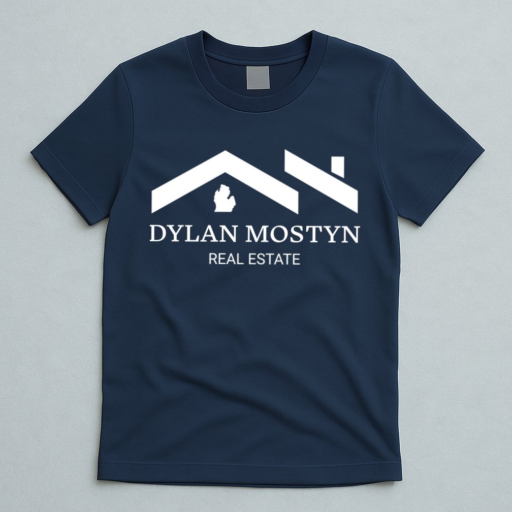 Dylan Mostyn Real Estate Black & White Logo T-Shirt