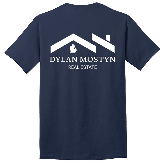 Dylan Mostyn Real Estate Black & White Logo Tall T-Shirt