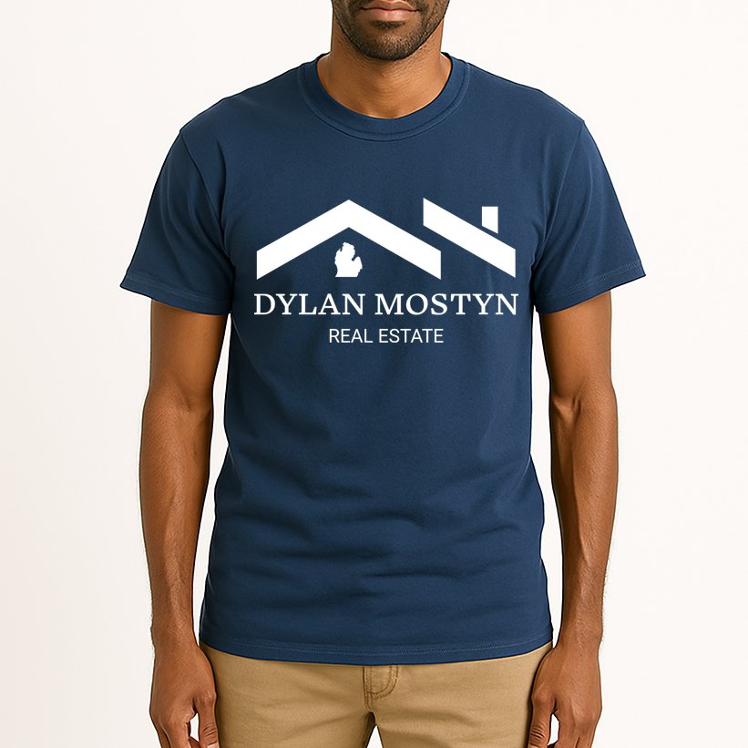 Dylan Mostyn Real Estate Black & White Logo Tall T-Shirt