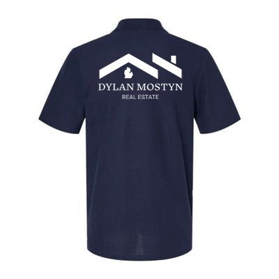 Dylan Mostyn Real Estate Black & White Logo Softstyle Adult Sport Polo