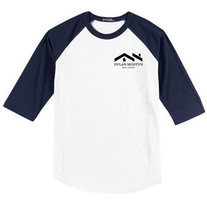 Dylan Mostyn Real Estate Black & White Logo Baseball Sleeve Shirt