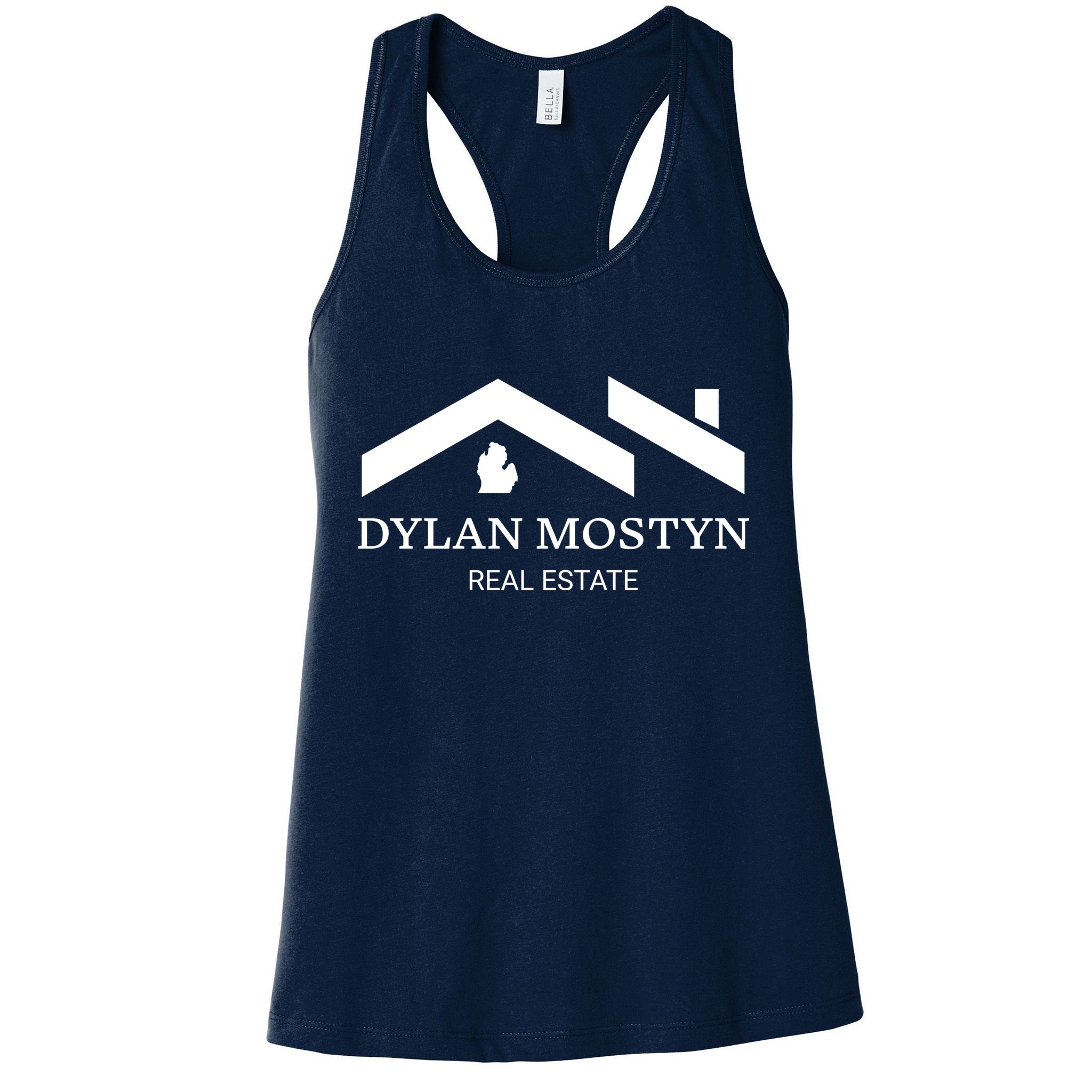Dylan Mostyn Real Estate Black & White Logo Womens Tank Top