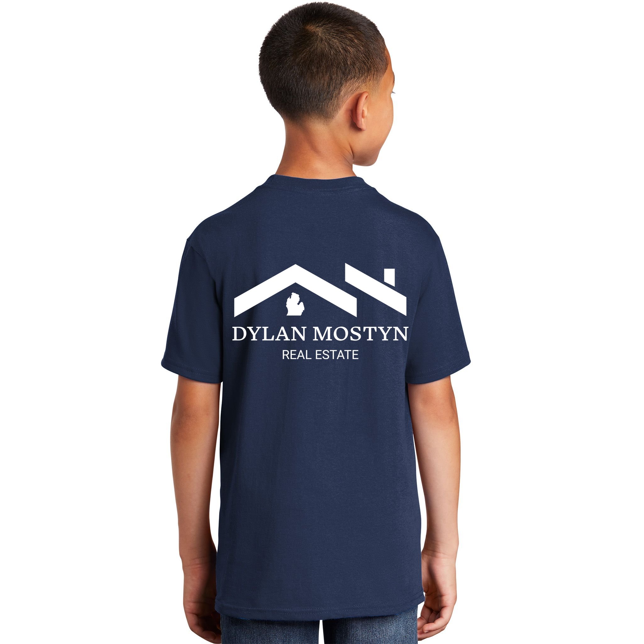 Dylan Mostyn Real Estate Black & White Logo Kids T-Shirt