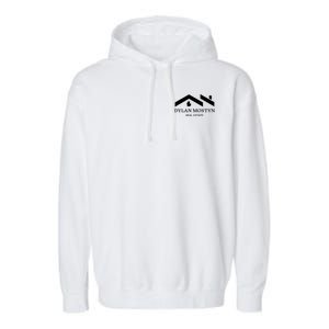 Dylan Mostyn Real Estate Black & White Logo Garment-Dyed Fleece Hoodie