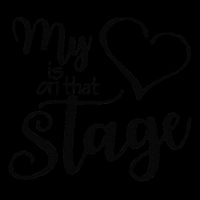 Dance Mom Retro My Heart Is On That Stage Dance Recital Tall T-Shirt