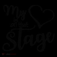 Dance Mom Retro My Heart Is On That Stage Dance Recital Baby Bodysuit