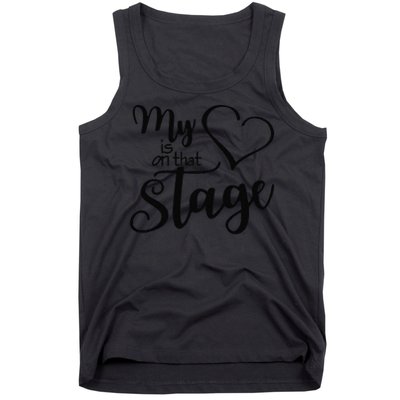 Dance Mom Retro My Heart Is On That Stage Dance Recital Tank Top