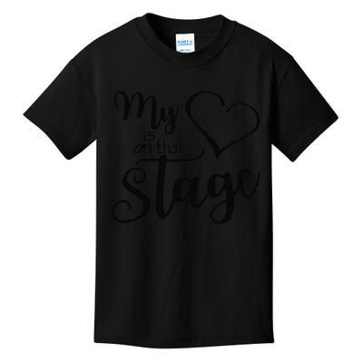 Dance Mom Retro My Heart Is On That Stage Dance Recital Kids T-Shirt