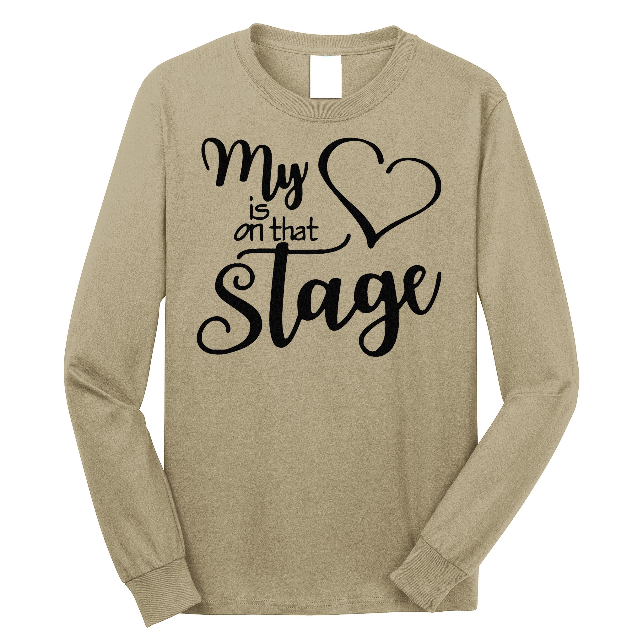 Dance Mom Retro My Heart Is On That Stage Dance Recital Long Sleeve Shirt