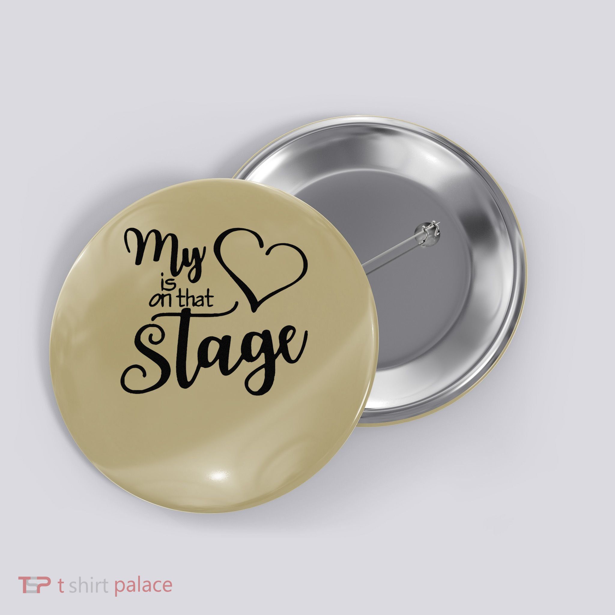 Dance Mom Retro My Heart Is On That Stage Dance Recital Button