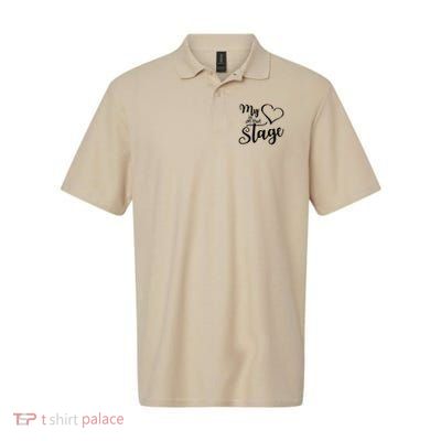 Dance Mom Retro My Heart Is On That Stage Dance Recital Polo