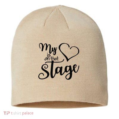 Dance Mom Retro My Heart Is On That Stage Dance Recital Sustainable Beanie