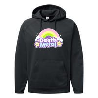 Death Metal Rainbow Halloween Unicorn Rock Concert Performance Fleece Hoodie