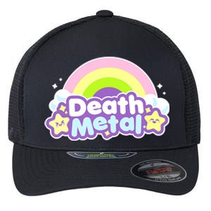 Death Metal Rainbow Halloween Unicorn Rock Concert Flexfit Unipanel Trucker Cap