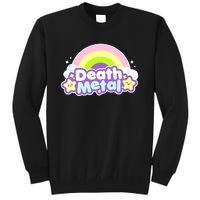 Death Metal Rainbow Halloween Unicorn Rock Concert Sweatshirt