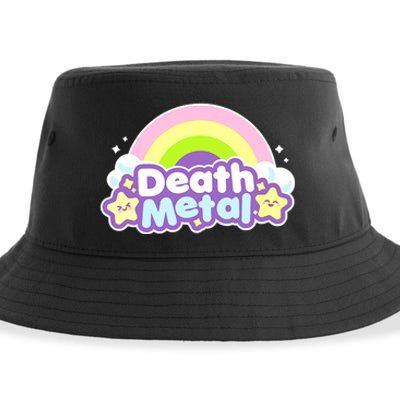 Death Metal Rainbow Halloween Unicorn Rock Concert Sustainable Bucket Hat