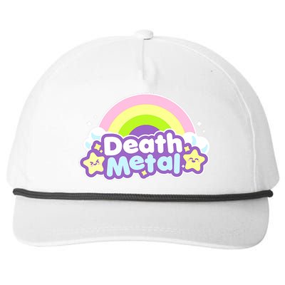 Death Metal Rainbow Halloween Unicorn Rock Concert Snapback Five-Panel Rope Hat