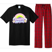 Death Metal Rainbow Halloween Unicorn Rock Concert Pajama Set