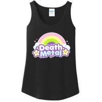 Death Metal Rainbow Halloween Unicorn Rock Concert Ladies Essential Tank