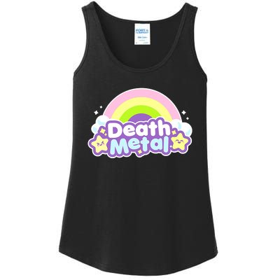 Death Metal Rainbow Halloween Unicorn Rock Concert Ladies Essential Tank