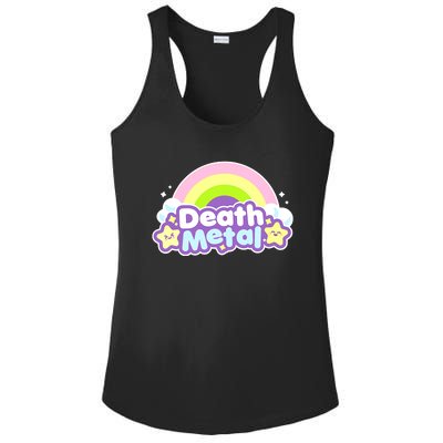 Death Metal Rainbow Halloween Unicorn Rock Concert Ladies PosiCharge Competitor Racerback Tank