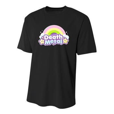 Death Metal Rainbow Halloween Unicorn Rock Concert Youth Performance Sprint T-Shirt