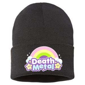 Death Metal Rainbow Halloween Unicorn Rock Concert Sustainable Knit Beanie