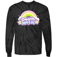 Death Metal Rainbow Halloween Unicorn Rock Concert Tie-Dye Long Sleeve Shirt