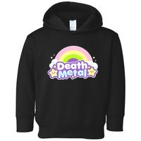 Death Metal Rainbow Halloween Unicorn Rock Concert Toddler Hoodie