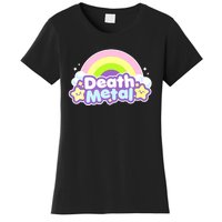 Death Metal Rainbow Halloween Unicorn Rock Concert Women's T-Shirt