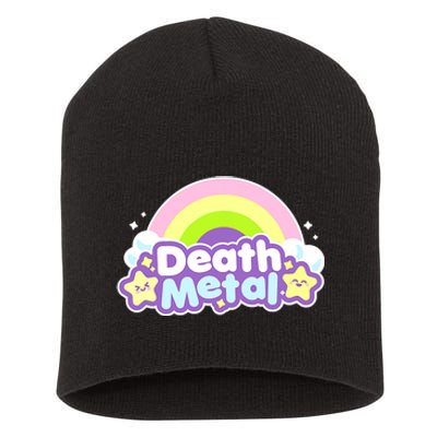 Death Metal Rainbow Halloween Unicorn Rock Concert Short Acrylic Beanie