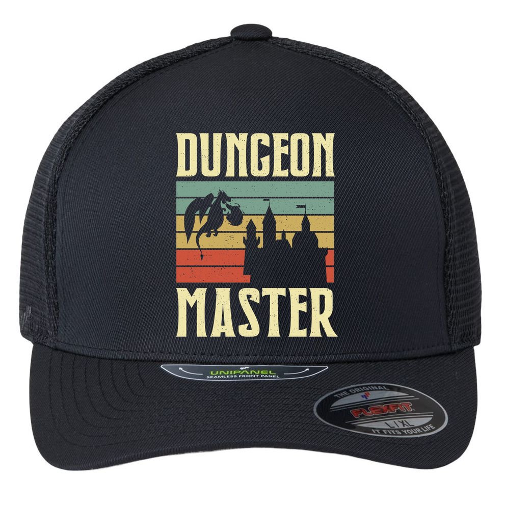 Dungeon Master Retro Flexfit Unipanel Trucker Cap