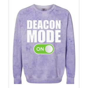 Deacon Mode Religious Christian Minister Catholic Church Colorblast Crewneck Sweatshirt