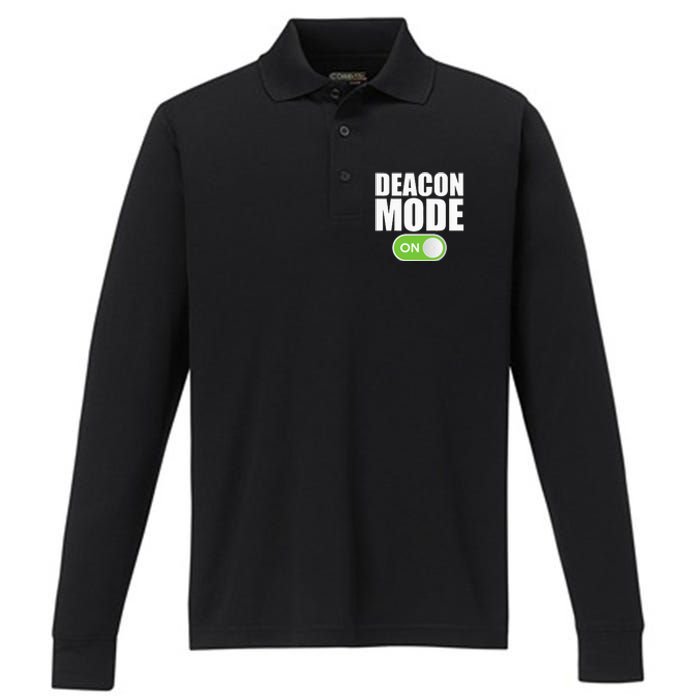 Deacon Mode Religious Christian Minister Catholic Church Performance Long Sleeve Polo