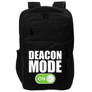 Deacon Mode Religious Christian Minister Catholic Church Impact Tech Backpack