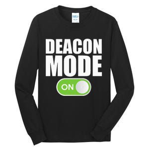 Deacon Mode Religious Christian Minister Catholic Church Tall Long Sleeve T-Shirt