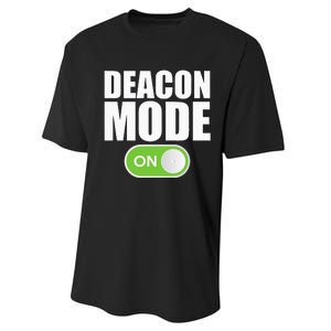 Deacon Mode Religious Christian Minister Catholic Church Performance Sprint T-Shirt