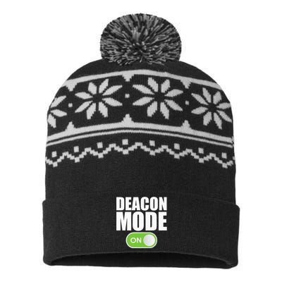 Deacon Mode Religious Christian Minister Catholic Church USA-Made Snowflake Beanie