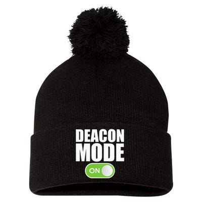 Deacon Mode Religious Christian Minister Catholic Church Pom Pom 12in Knit Beanie