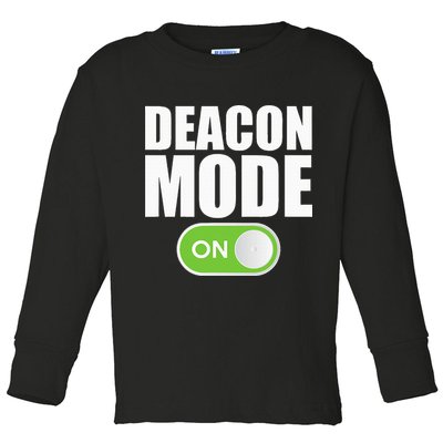 Deacon Mode Religious Christian Minister Catholic Church Toddler Long Sleeve Shirt